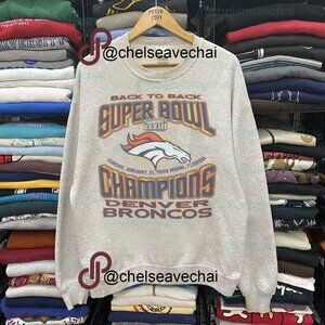 Vintage Denver Broncos Super Bowl Champions XXXIII Sweatshirt Football Shirt Tee